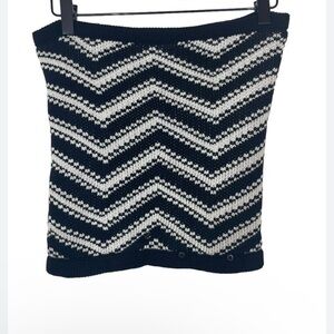 Lululemon Womens Chevron Print Neck Warmer Fleece Lined Black White